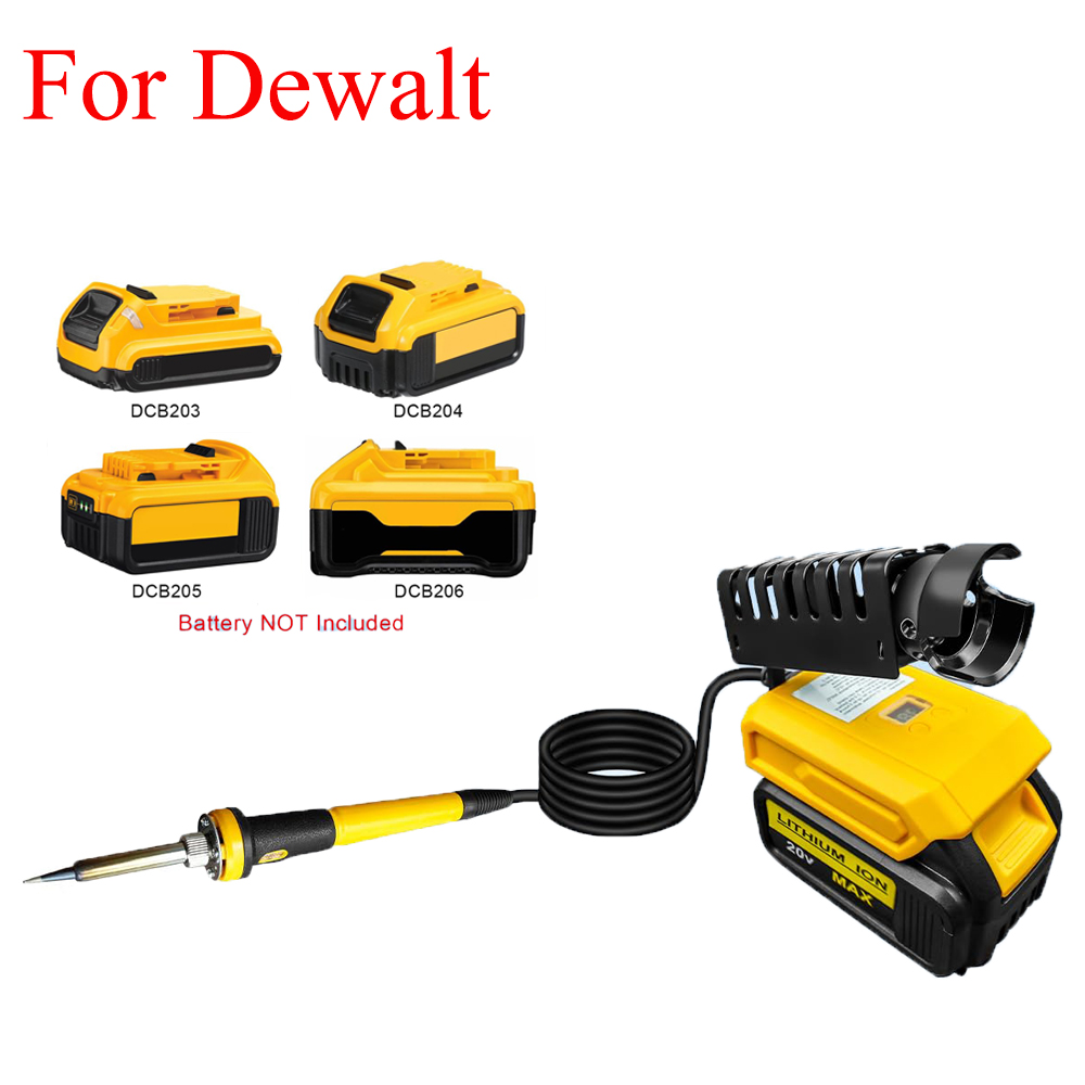 Soldering Iron Kit - ชุดหัวแร้งบัดกรีแบบพกพา ใช้ได้กับแบตเตอรี่ Dewalt 20V 60W หัวแร้งไฟฟ้าไร้สาย