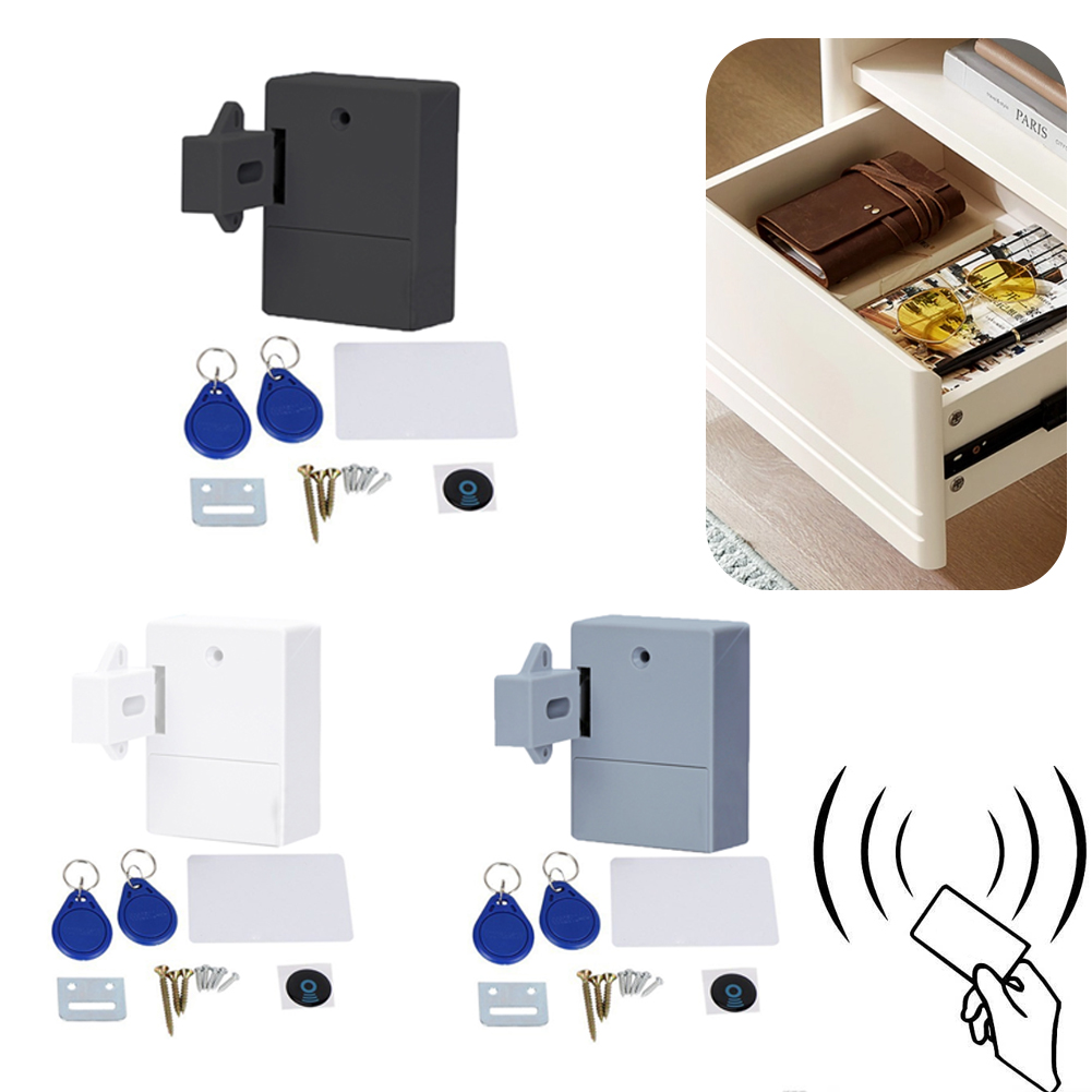 Diy Electronics Cabinet - RFID อิเล็กทรอนิกส์ตู้ล็อคล็อคอิเล็กทรอนิกส์ 2 คีย์ RFID ล็อคสมาร์ทเซนเซอร์ซ่อน