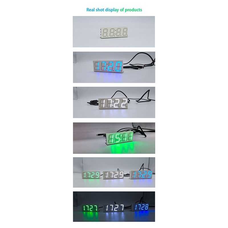Diy Electronic Modules - AA84 3X Wifi เวลาบริการโมดูลนาฬิกานาฬิกาอัตโนมัติ DIY นาฬิกาอิเล็กทรอนิกส์ดิจิตอลเครือข่ายไร้สายบริการเวลาสีขาว