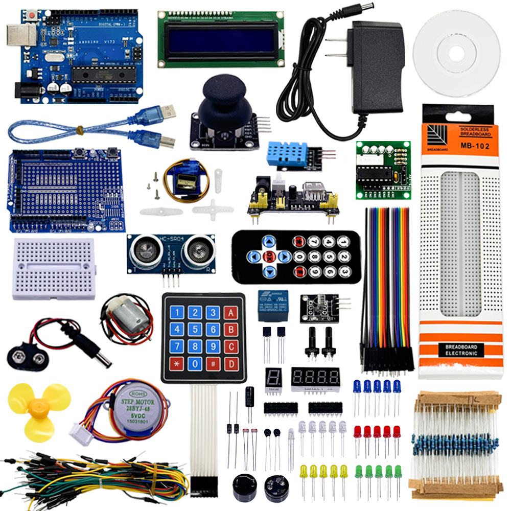 Diy Electronics Projects For Beginners - ชุดเริ่มต้นการเรียนรู้แบบเต็มรูปแบบสำหรับโครงการโปรแกรมบอร์ด R3 ชุดอุปกรณ์อิเล็กทรอนิกส์ DIY สำหรับห้องปฏิบัติการ ชุดอุปกรณ์สำหรับผู้เริ่มต้นใช้งาน