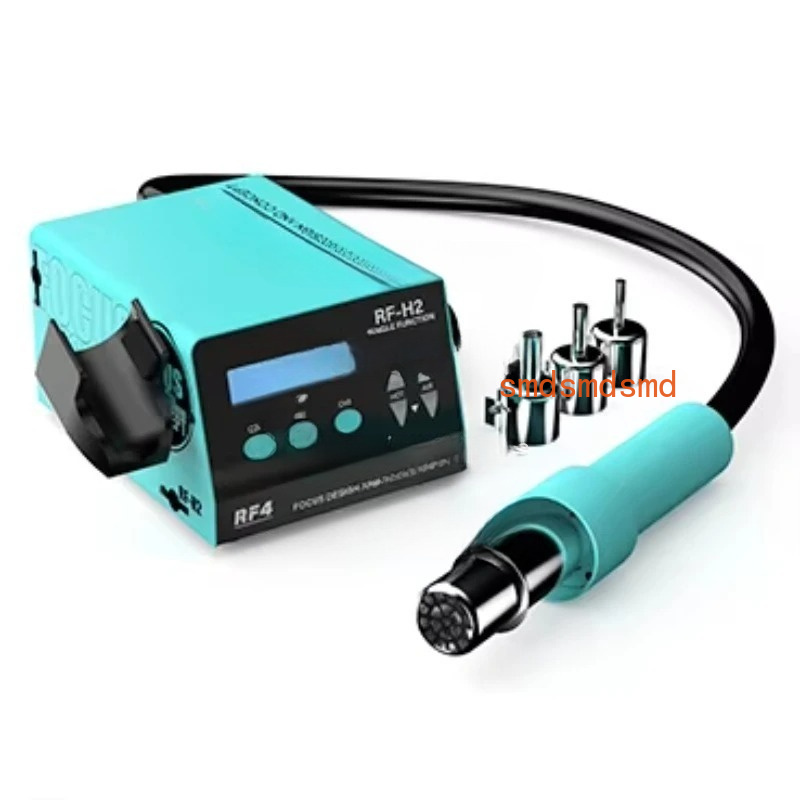 Hot Air Rework Station - เครื่องเชื่อมลมร้อนดิจิตอล RF-H2 BGA 1000W สำหรับซ่อมโทรศัพท์มือถือ พร้อมแผ่นปิดป้องกันความร้อนอัตโนมัติ