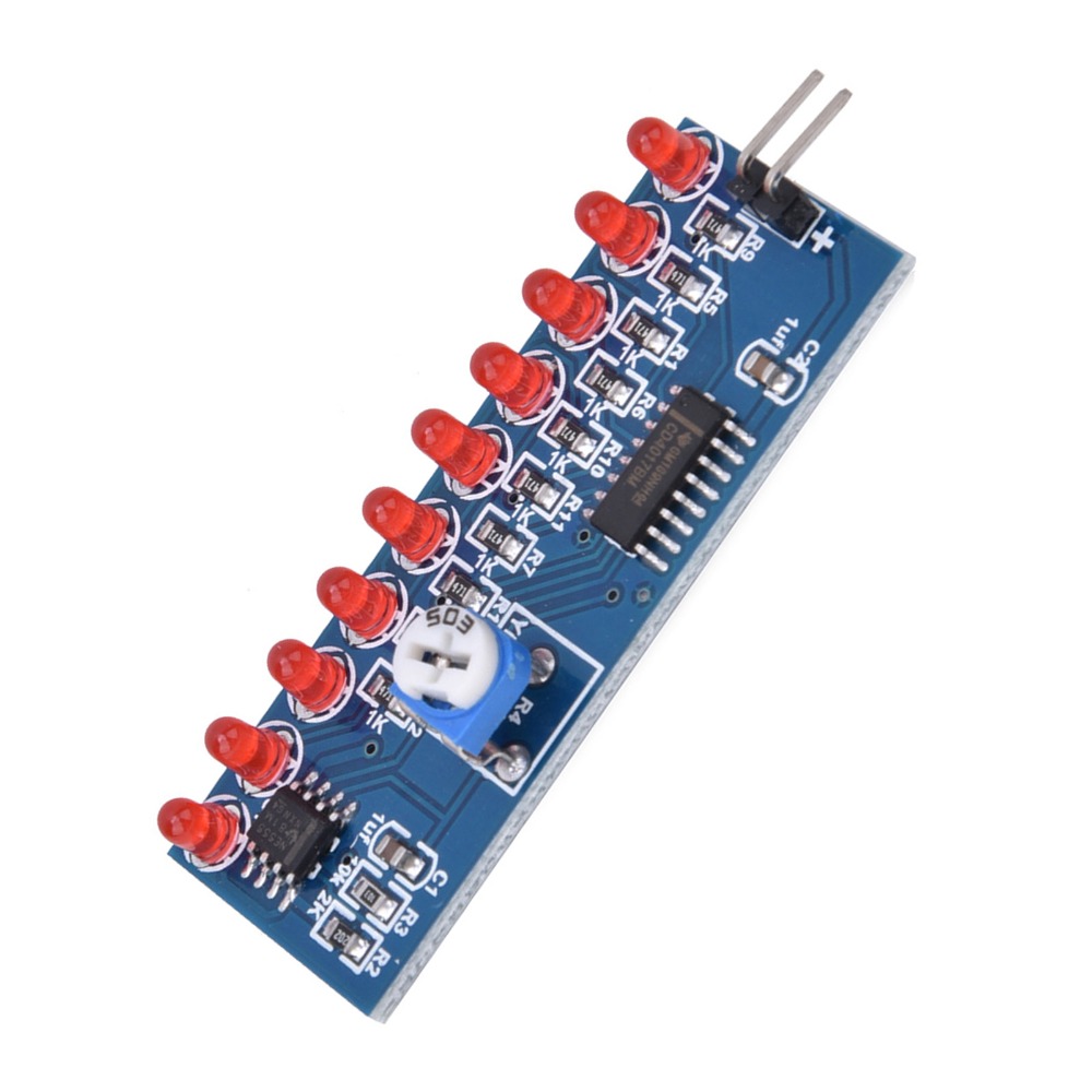 Diy Electronics Project Kit - ชุดไฟ LED เอฟเฟกต์แสงไหล NE555 CD4017 2