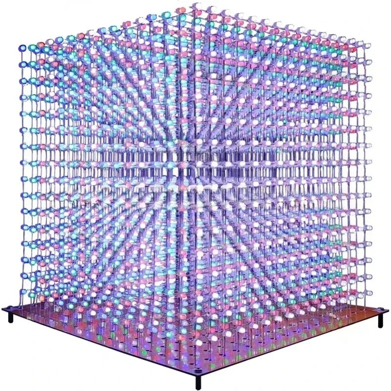 Diy Electronics Parts - ชุดคิท 3D16mini Light Cube ขนาด 16x16x16