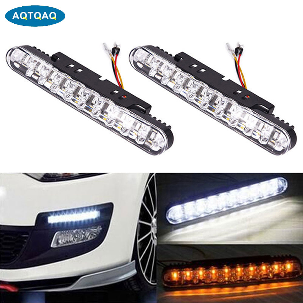 Led Assortment Kit - Aqtqaq ไฟวิ่งกลางวัน30 LED สำหรับรถยนต์12V 30ชิ้น/เซ็ต2ชิ้นไฟสีขาวเดย์ไลท์ DRL