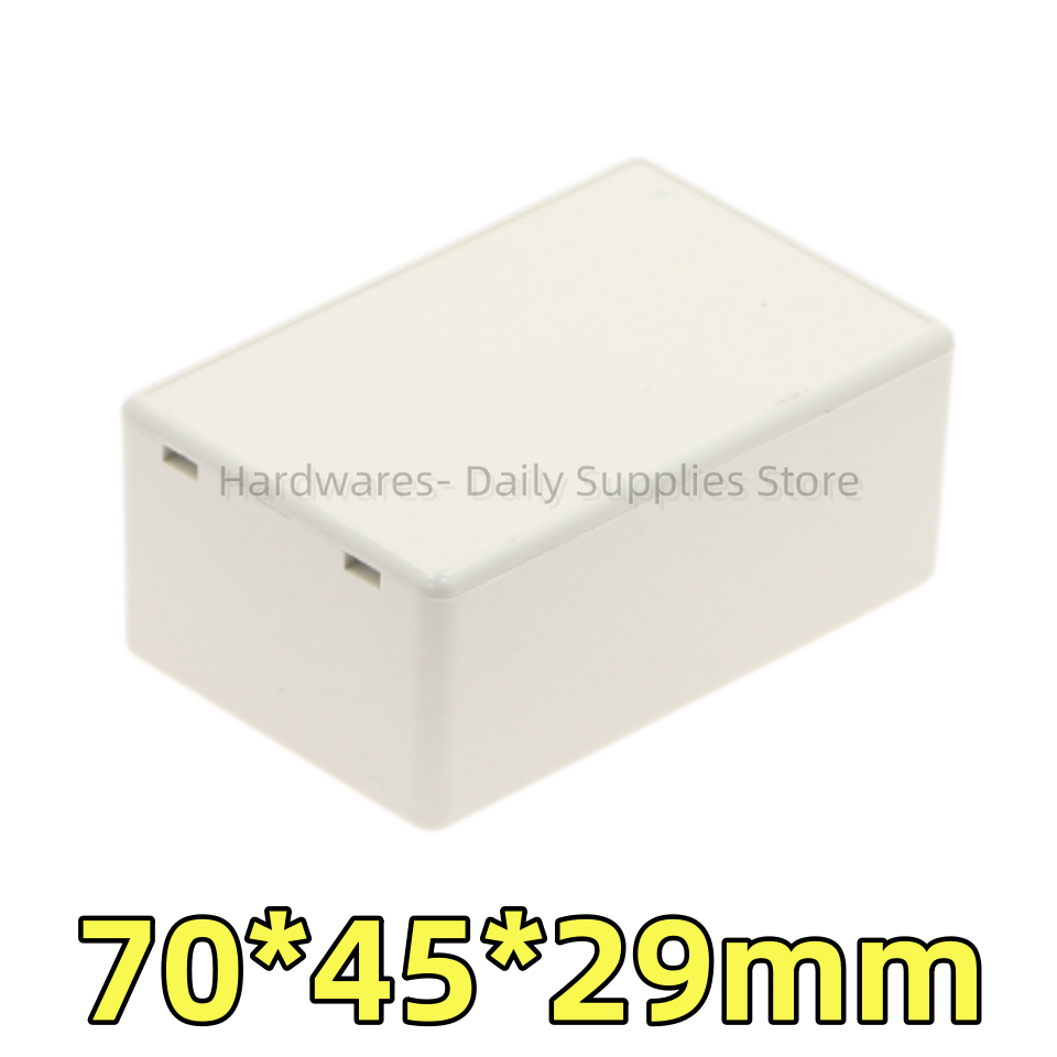 Diy Electronics Box - 1ชิ้นเคสพลาสติก70x45x29มม. กล่องกันน้ำแบบ DIY กล่องเชื่อมต่อสีขาว