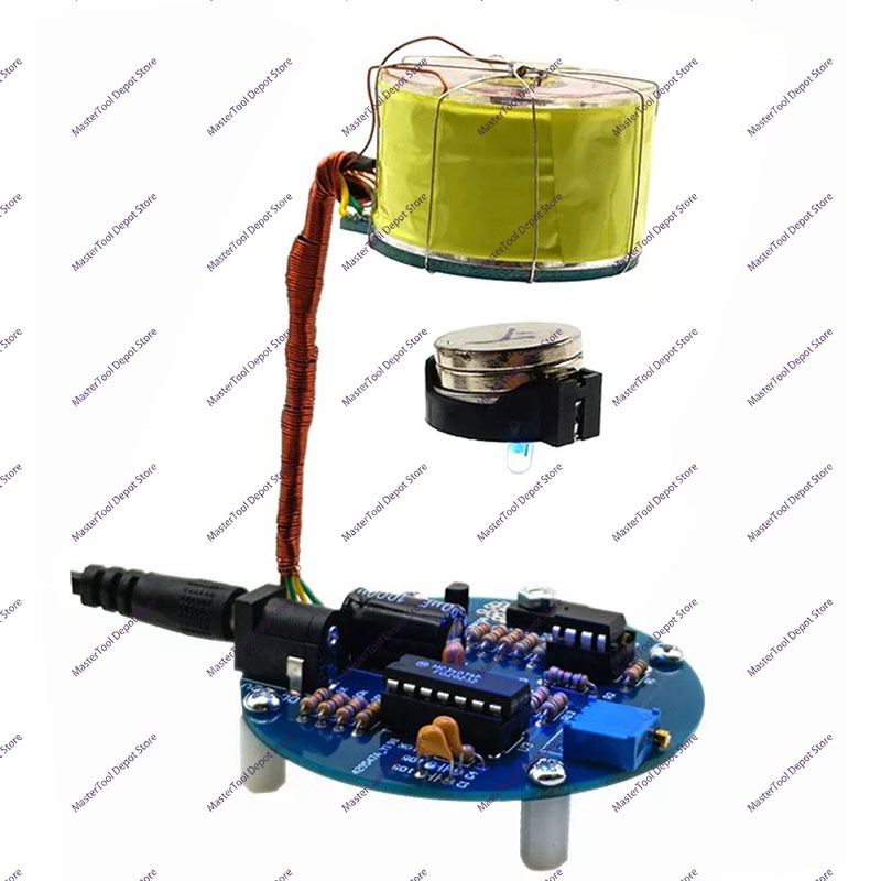 Diy Electronics Learning Kit - ชุดอุปกรณ์การเรียนรู้การผลิตอิเล็กทรอนิกส์แบบแม่เหล็กลอยตัวด้วยแรงดึง DC12V ชุดอุปกรณ์ DIY อิเล็กทรอนิกส์ขดลวดแม่เหล็กลอยตัวอัจฉริยะ