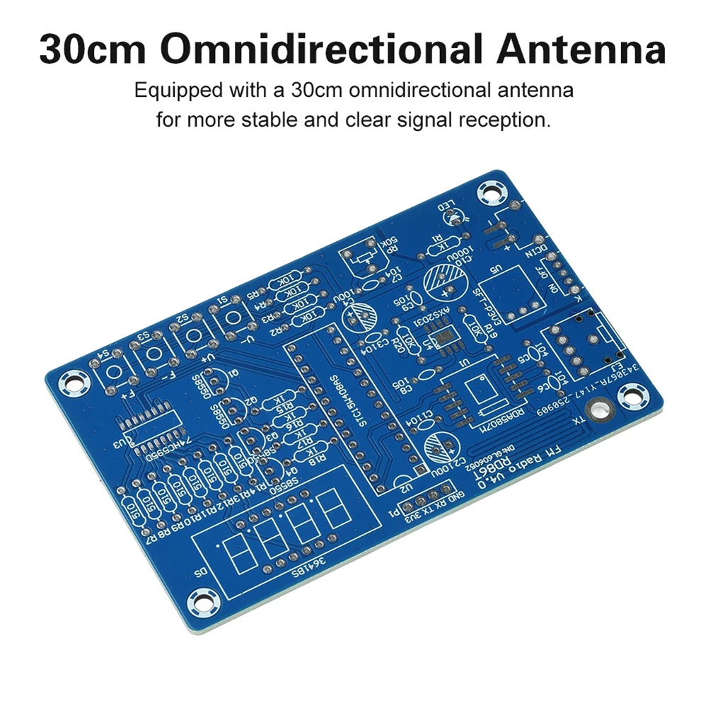 Diy Electronics Projects For Beginners - ชุดอุปกรณ์วิทยุ FM DIY แบบปรับความถี่ได้ 87.5-108 MHz