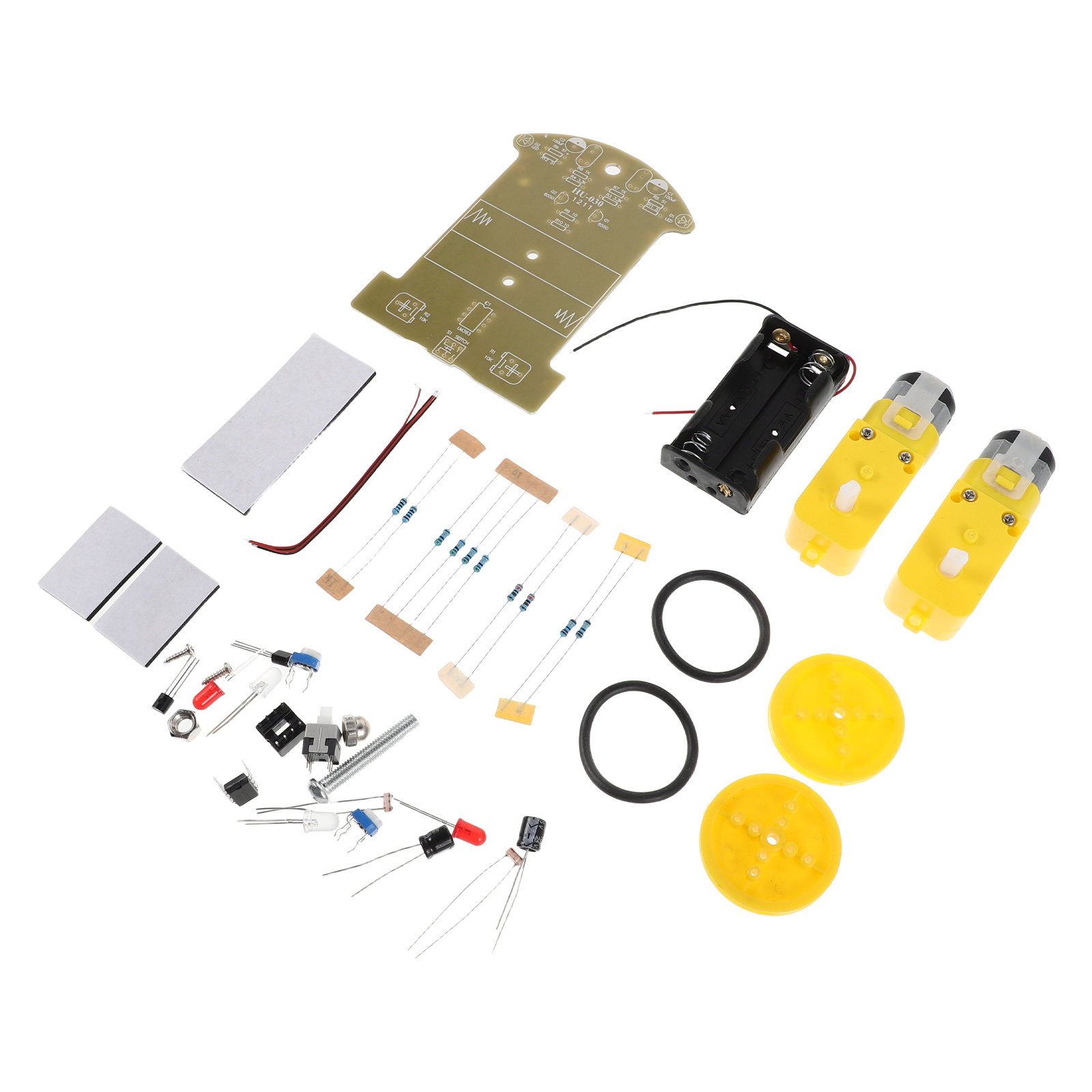 Diy Electronics Learning Kit - ชุดอุปกรณ์รถอัจฉริยะ DIY สำหรับการติดตามเส้นทาง หุ่นยนต์อัจฉริยะเพื่อการศึกษา STEM ชุดการเรียนรู้อิเล็กทรอนิกส์สำหรับการบัดกรี