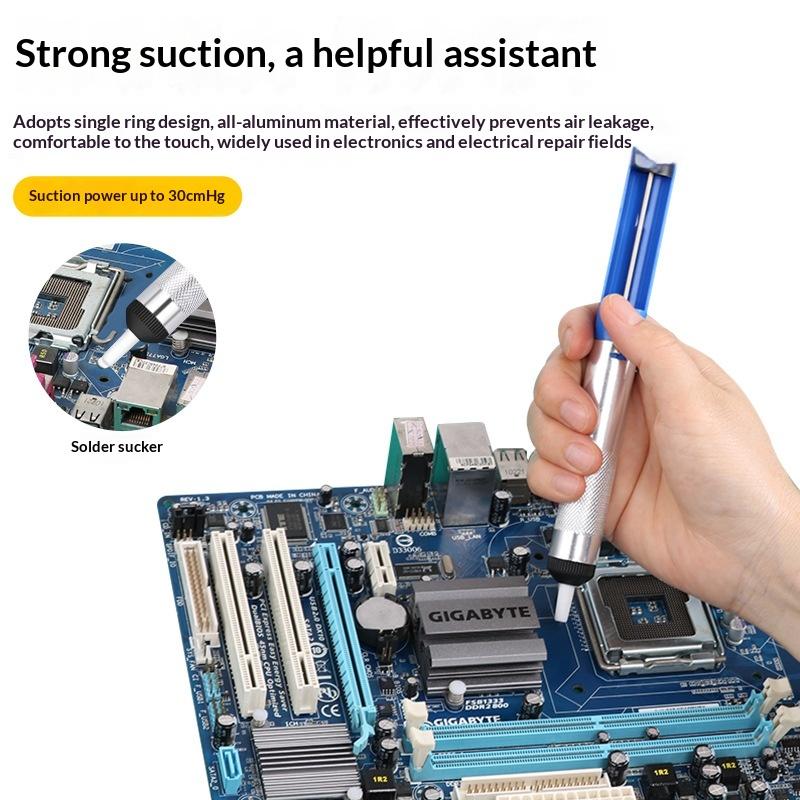 Desoldering Pump Solder - ปั๊มดูดตะกั่ว 1 ชิ้น ปากกาดูดตะกั่วโลหะอะลูมิเนียม แข็งแรงทนทาน ใช้งานได้ยาวนาน