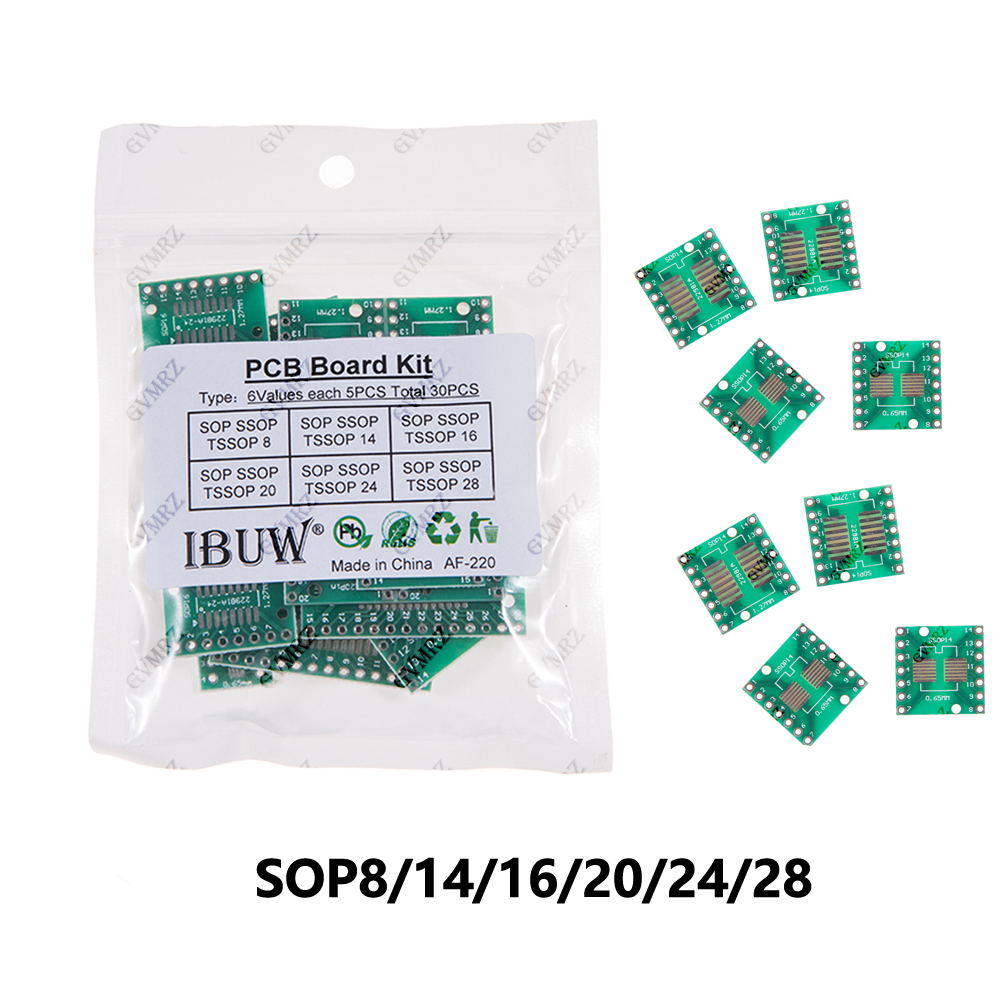 Diy Electronics Project Kit - 30 ชิ้น 6 ขนาด ชุดอะแดปเตอร์บอร์ด PCB