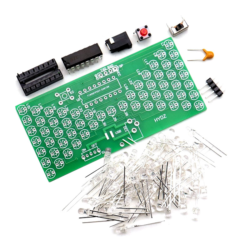 Diy Electronics Projects For Beginners - ชุดเรียนรู้นาฬิกาทราย LED - ไมโครคอนโทรลเลอร์ STC โครงการ