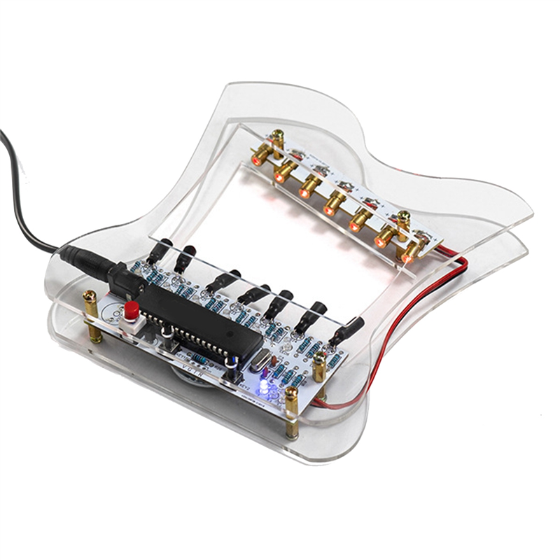 Diy Electronics Project Kit - คุณภาพ DIY ชุดอิเล็กทรอนิกส์ลําโพงบลูทูธสเปกตรัมเพลงบัดกรีฝึก LED แฟลชจอแสดงผลบัดกรีโครงการ Practice