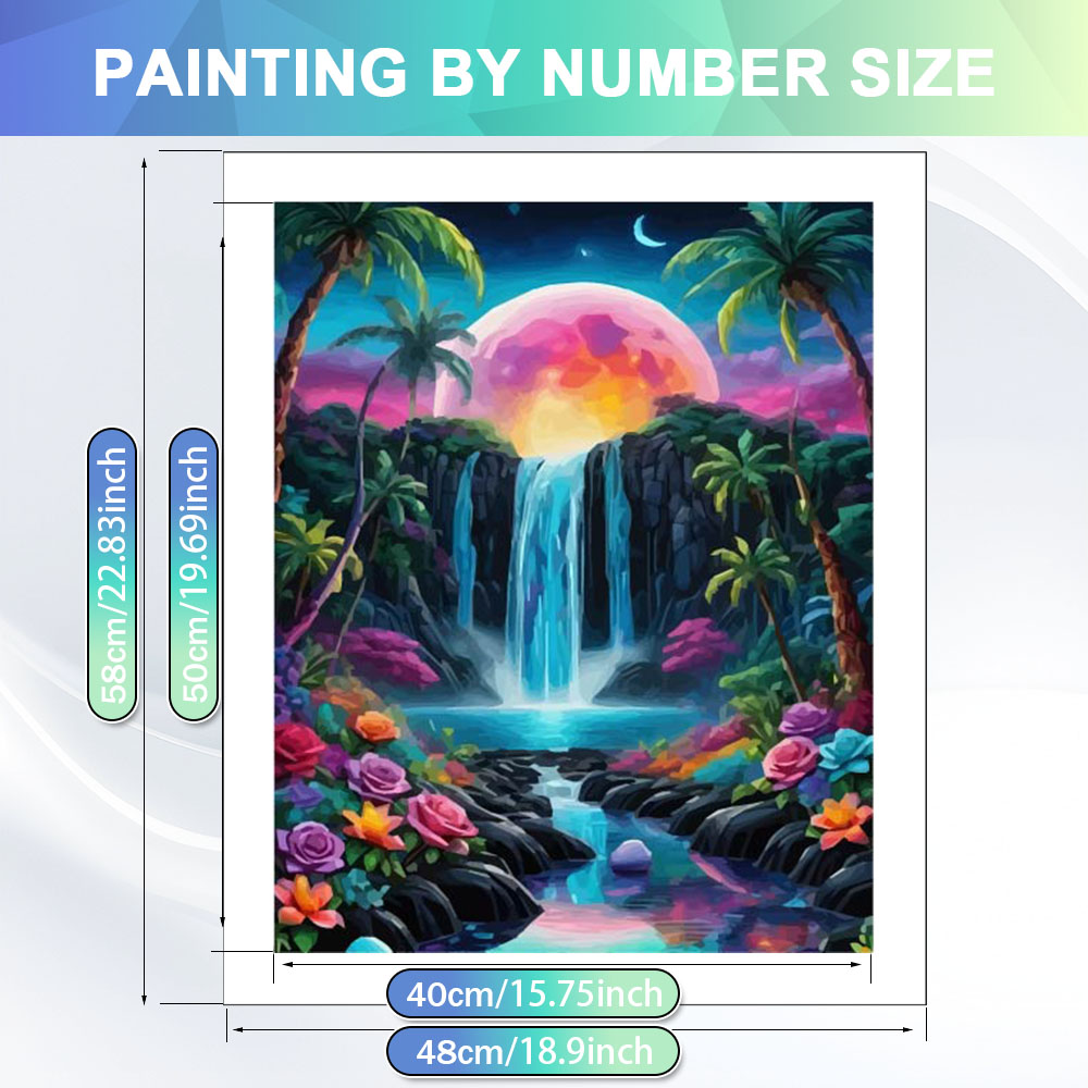 ชุดภาพวาดระบายสีตามตัวเลข HUAC - Diy Elektronik บทวิจารณ์และราคา