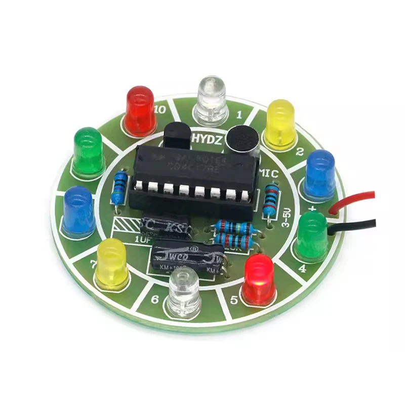 CD4017 การควบคุมเสียงที่มีสีสั - Diy Electronics Lab บทวิจารณ์และราคา