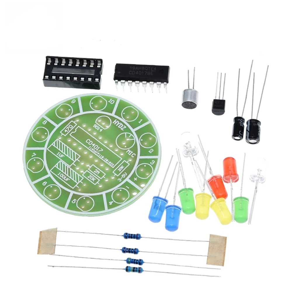 CD4017 การควบคุมเสียงที่มีสีสั - Diy Electronics Lab บทวิจารณ์และราคา