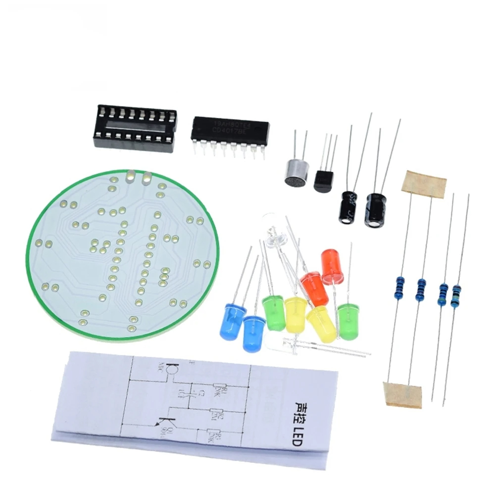 CD4017 การควบคุมเสียงที่มีสีสั - Diy Electronics Lab บทวิจารณ์และราคา