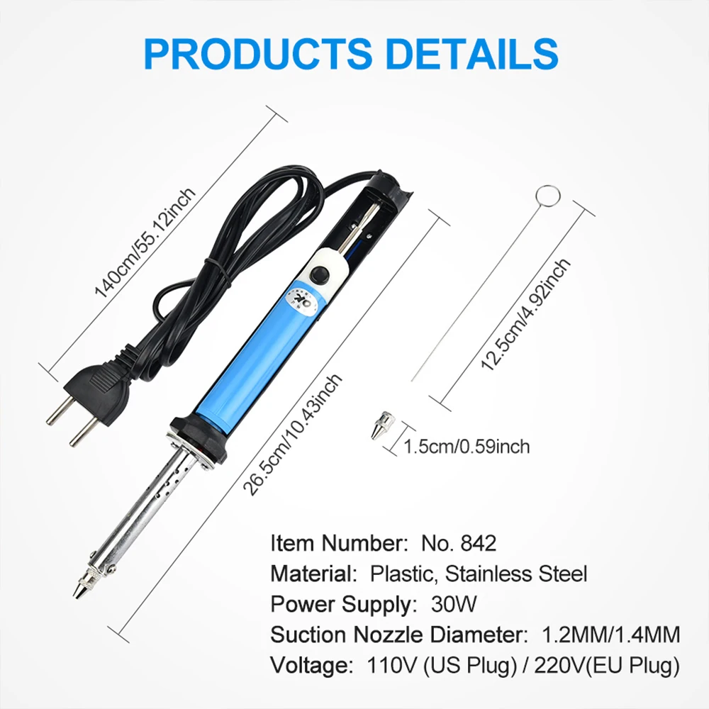 ปากกาดูดตะกั่วไฟฟ้า 2 in 1 พร้ - Desoldering Pump Solder บทวิจารณ์และราคา