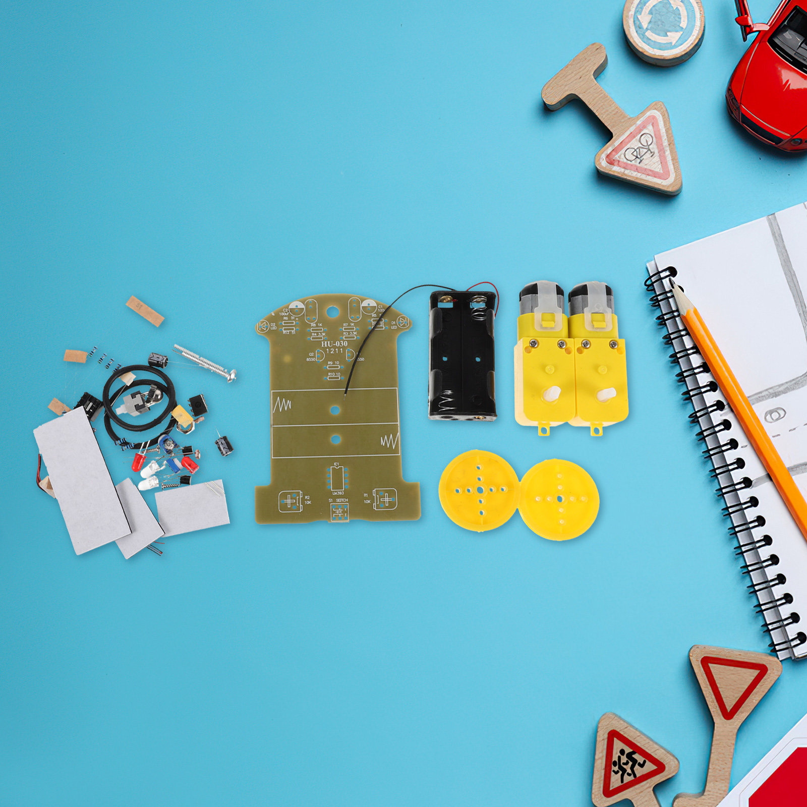 ชุดรถหุ่นยนต์ติดตามเส้น 1 ชุดส - Diy Electronics Learning Kit บทวิจารณ์และราคา