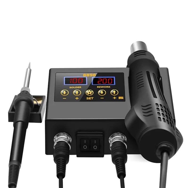 8898‑1 ชุดเครื่องบัดกรี 2-in-1 - Hot Air Rework Station บทวิจารณ์และราคา