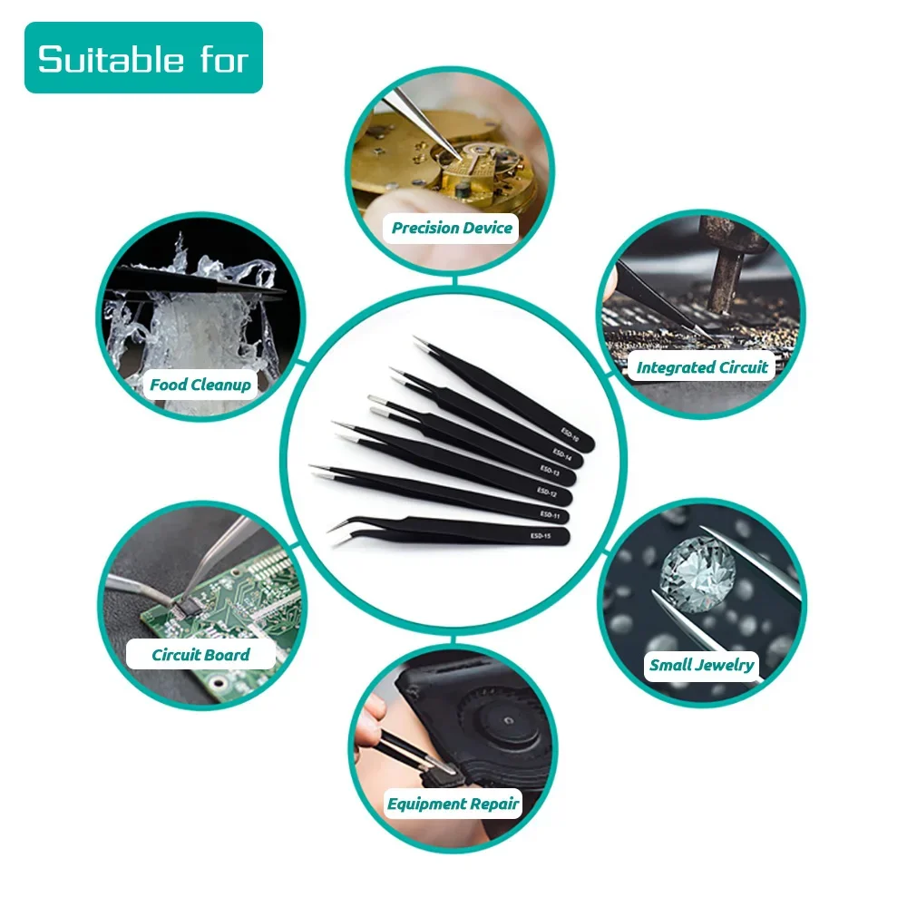 ชุดแหนบความแม่นยำสูง 6 ชิ้น ป้ - Soldering Iron Kit บทวิจารณ์และราคา