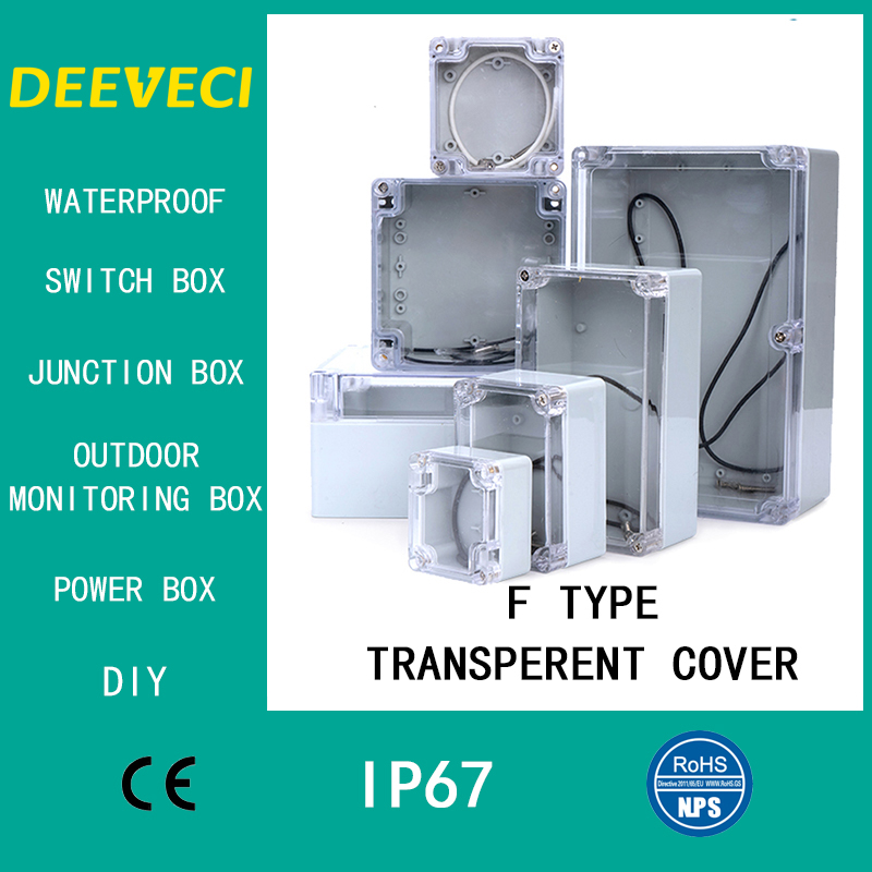 โปร่งใสกันน้ํากลางแจ้งEnclosur - Diy Electronics Box บทวิจารณ์และราคา