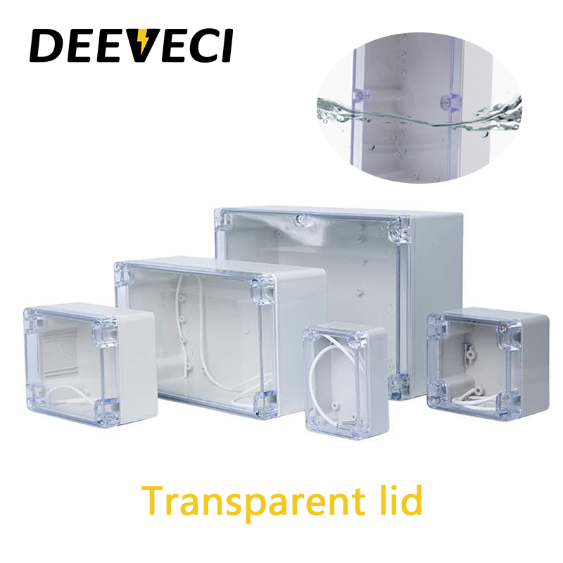 โปร่งใสกันน้ํากลางแจ้งEnclosur - Diy Electronics Box บทวิจารณ์และราคา