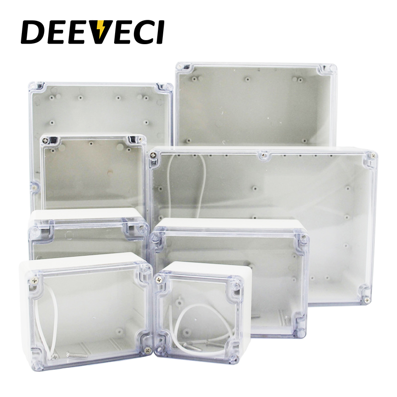 โปร่งใสกันน้ํากลางแจ้งEnclosur - Diy Electronics Box บทวิจารณ์และราคา