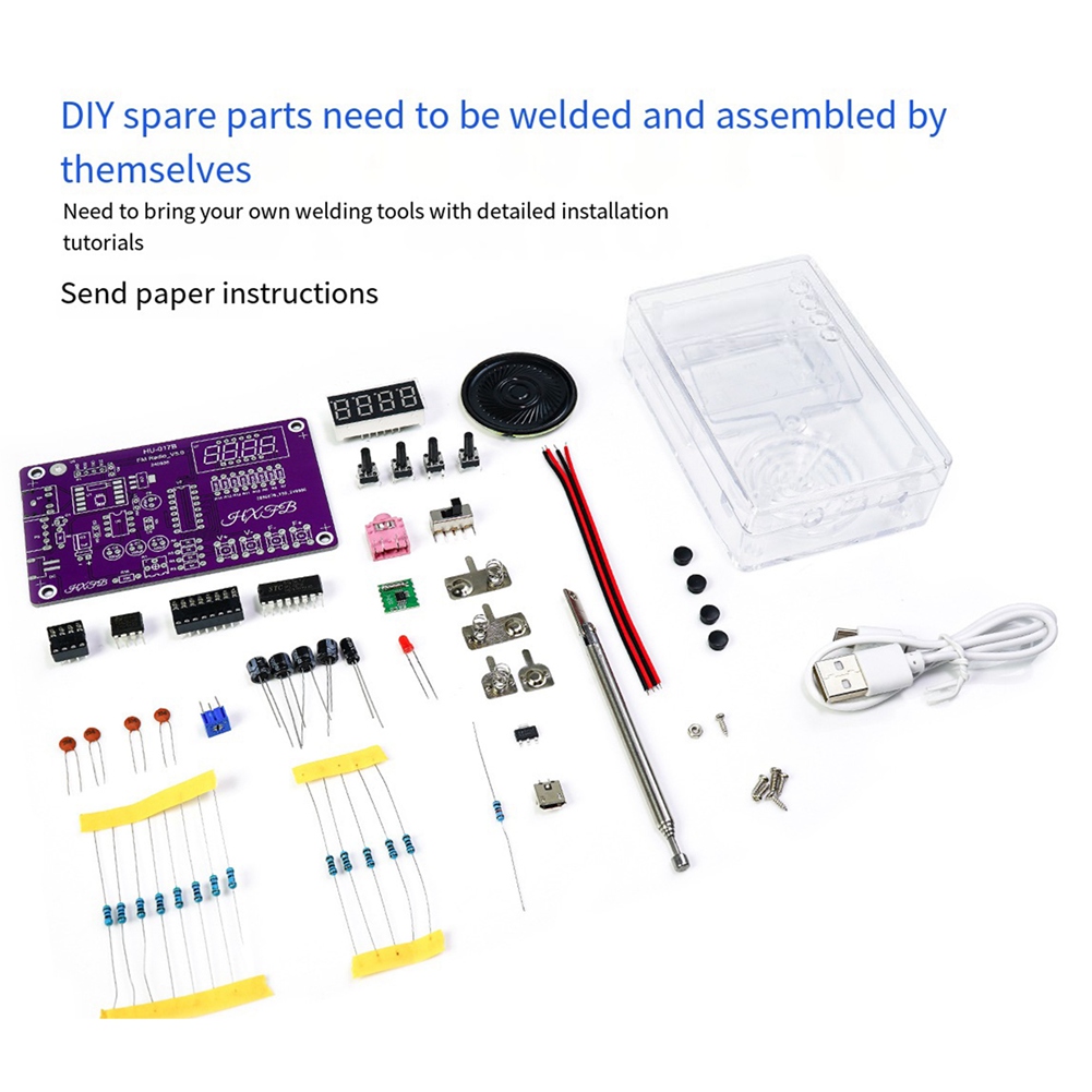 A72Z ใหม่ HU-017B DIY วิทยุ FM - Diy Electronics Project Kit บทวิจารณ์และราคา