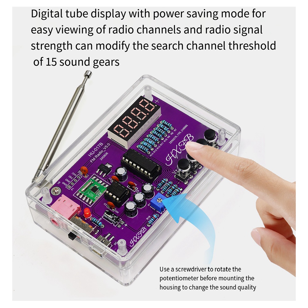 A72Z ใหม่ HU-017B DIY วิทยุ FM - Diy Electronics Project Kit บทวิจารณ์และราคา