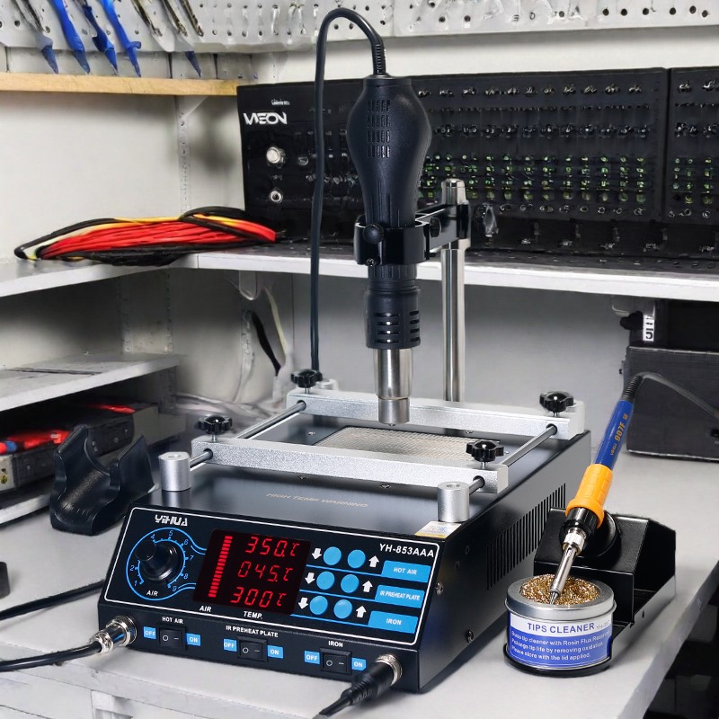 สถานีเชื่อม Yihua 853AAA รุ่นข - Hot Air Rework Station บทวิจารณ์และราคา