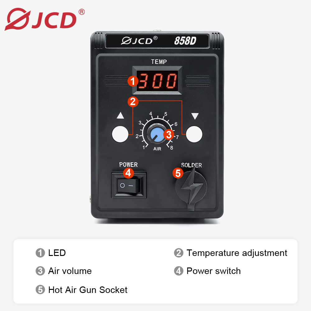 JCD HOT AIR GUN 858D BGA Rewor - Hot Air Rework Station บทวิจารณ์และราคา