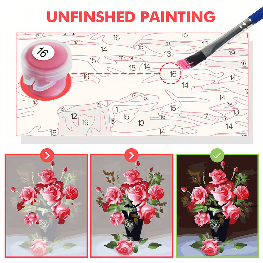 ภาพวาดสีน้ํามันโดยตัวเลขภูมิทั - Diy Elektronik บทวิจารณ์และราคา
