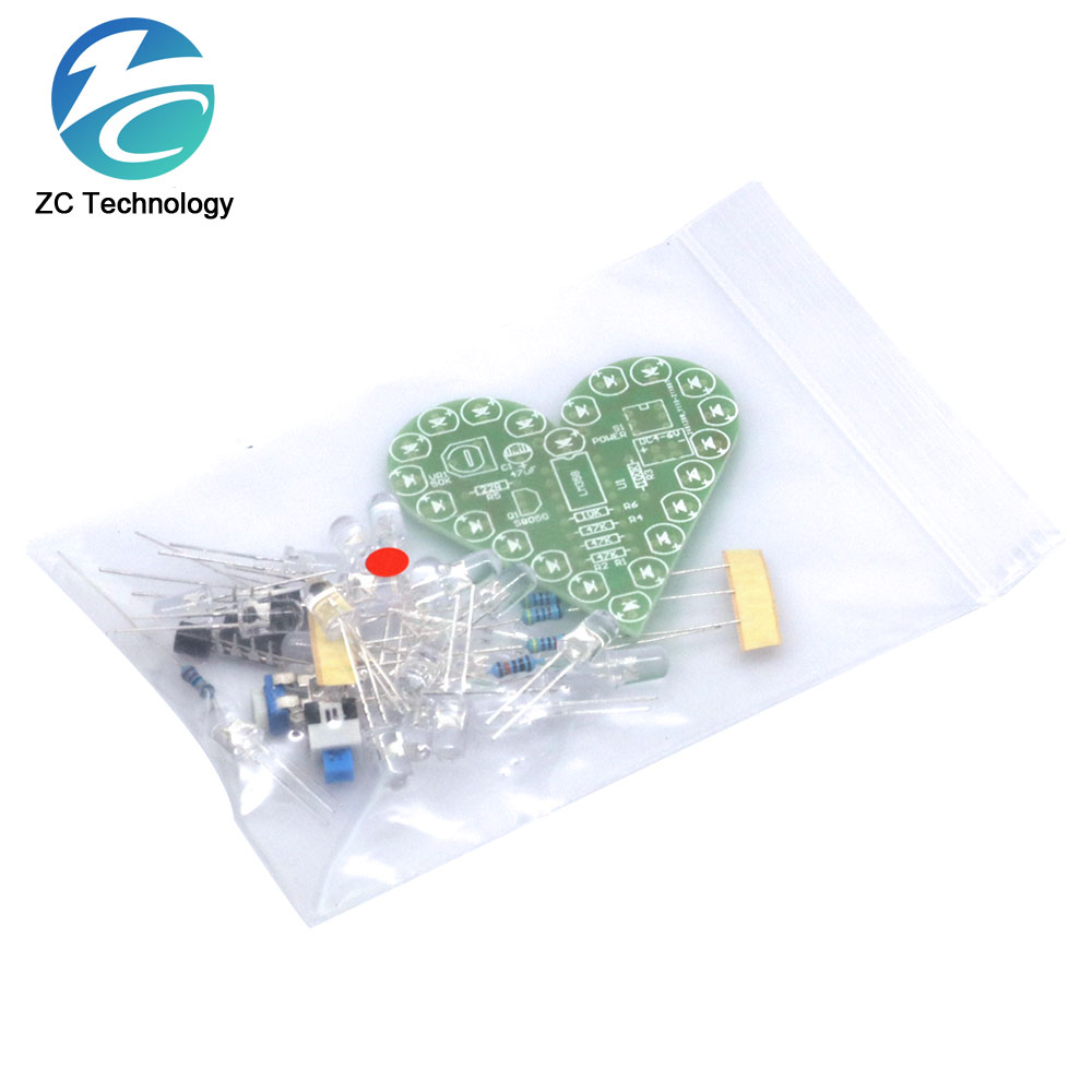 ชุด DIY Heart Shape หายใจชุด D - Diy Electronics Learning Kit บทวิจารณ์และราคา