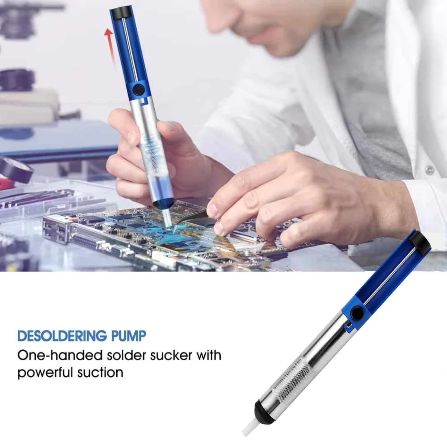 ปั๊มดูดตะกั่วอะลูมิเนียม ปืนดู - Desoldering Pump Solder บทวิจารณ์และราคา