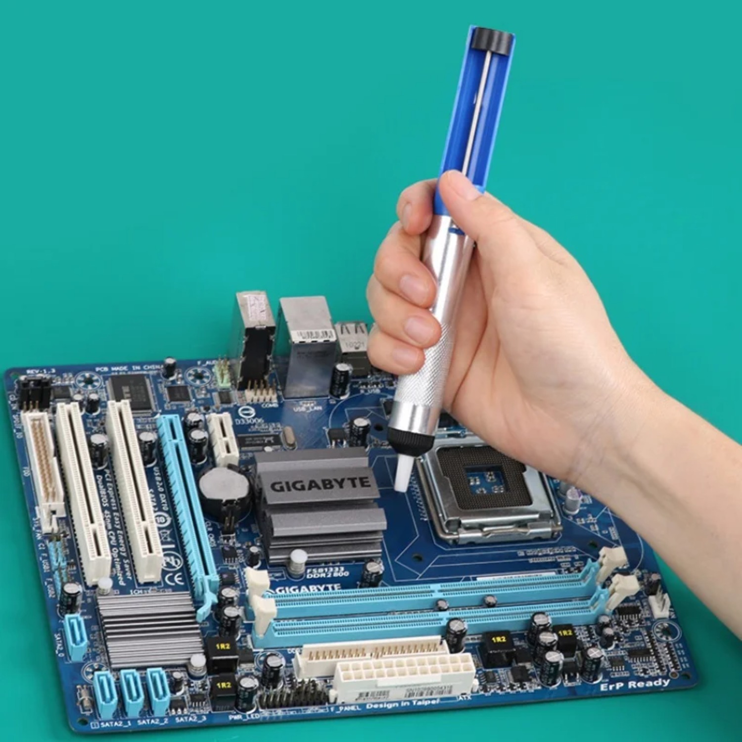 ปั๊มดูดตะกั่วอะลูมิเนียม ปืนดู - Desoldering Pump Solder บทวิจารณ์และราคา