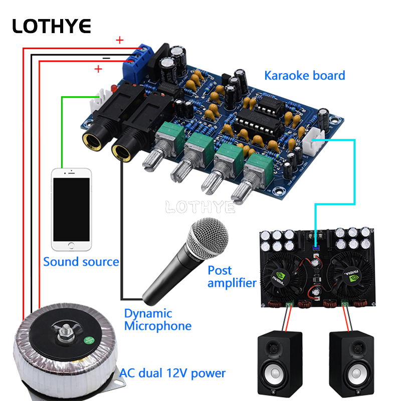 PT2399 ไมโครโฟนเครื่องขยายเสีย - Diy Electronic Modules บทวิจารณ์และราคา