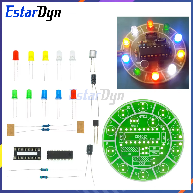Estardyn CD4017 การควบคุมเสียง - Diy Electronics Lab บทวิจารณ์และราคา