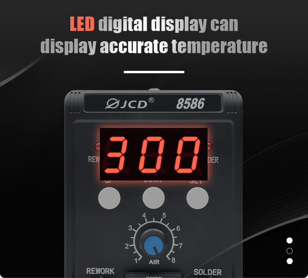 สถานีบัดกรี JCD 2 in 1 รุ่น 85 - Hot Air Rework Station บทวิจารณ์และราคา