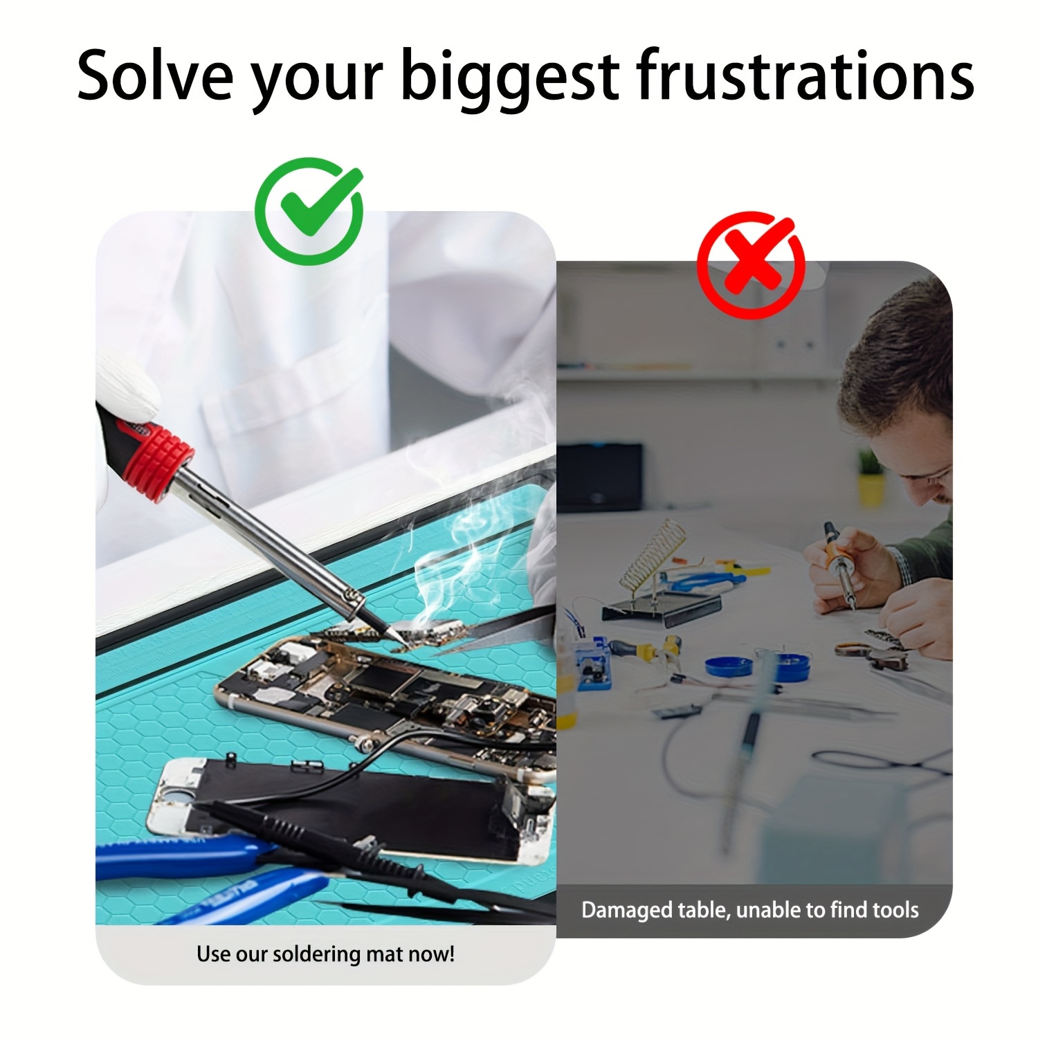 แผ่นรองซิลิโคนกันความร้อนสำหรั - Soldering Iron Kit บทวิจารณ์และราคา