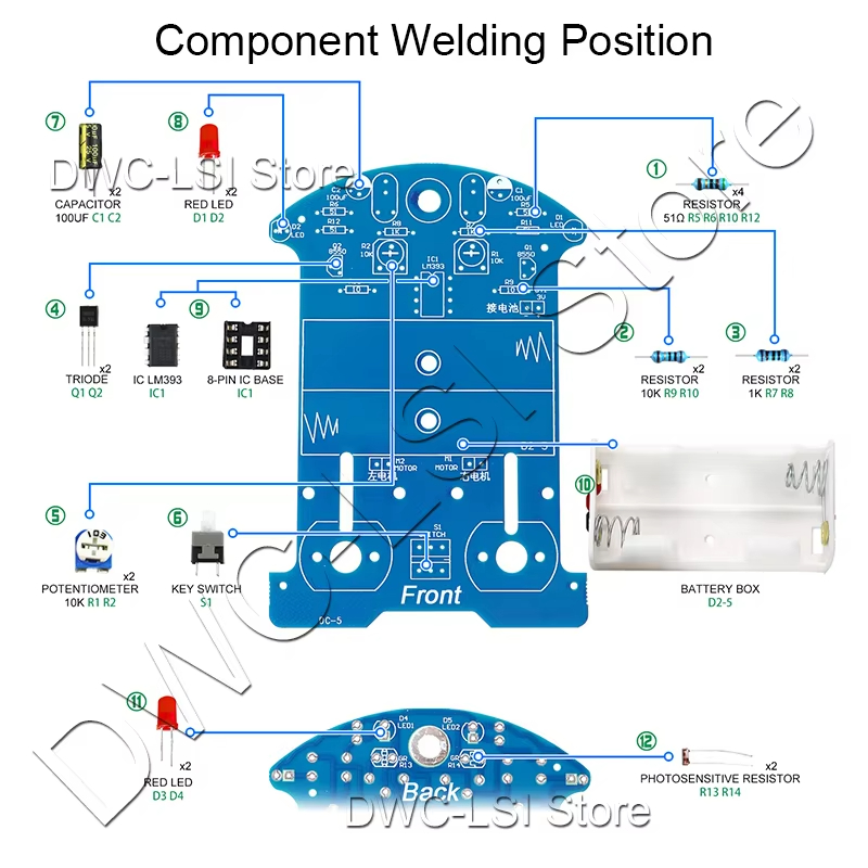 ฝึกบัดกรีการเรียนรู้ชุดอิเล็กท - Diy Electronics Projects For Beginners บทวิจารณ์และราคา