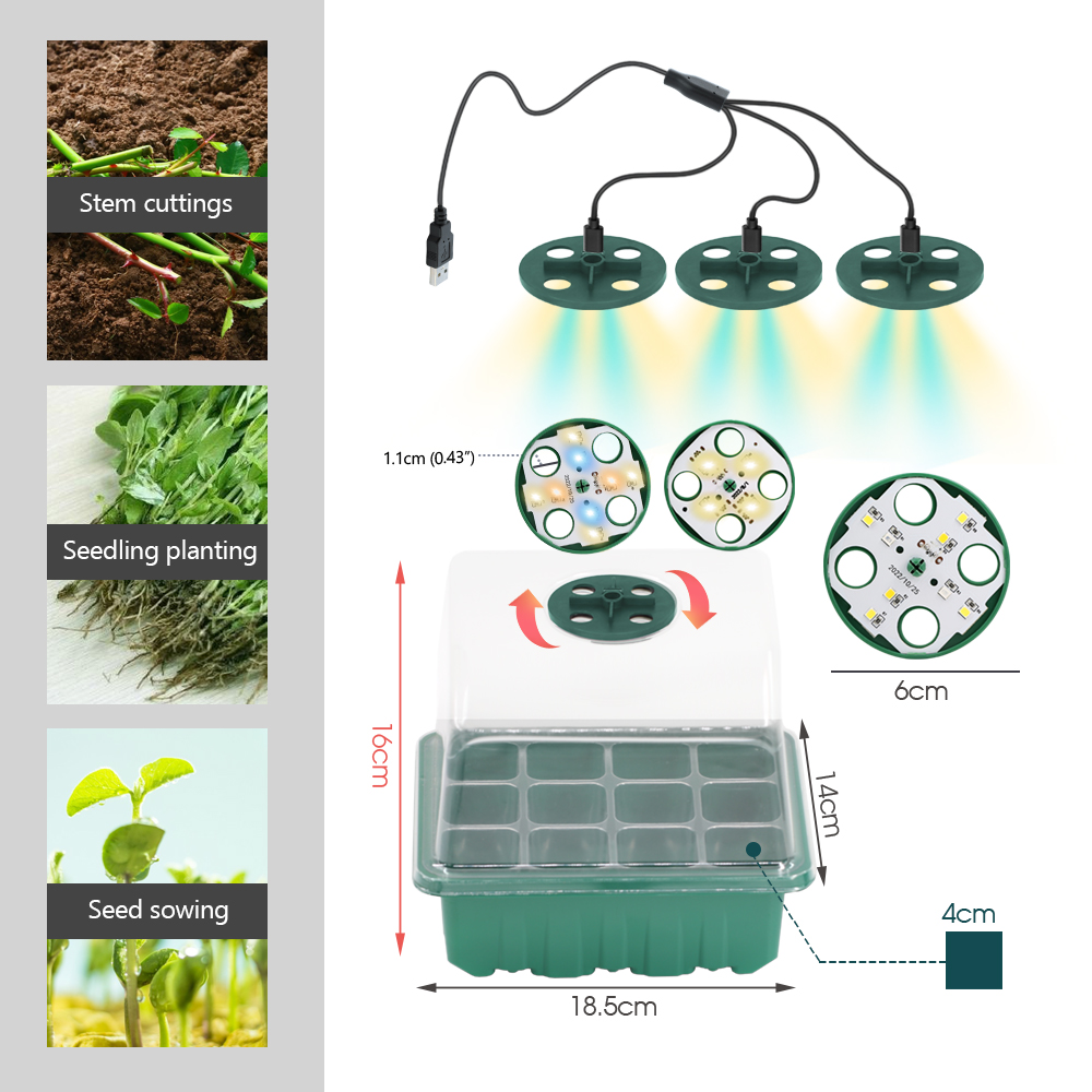 LED เนอสเซอรี่หม้อ Grow Light  - Led Assortment Kit บทวิจารณ์และราคา