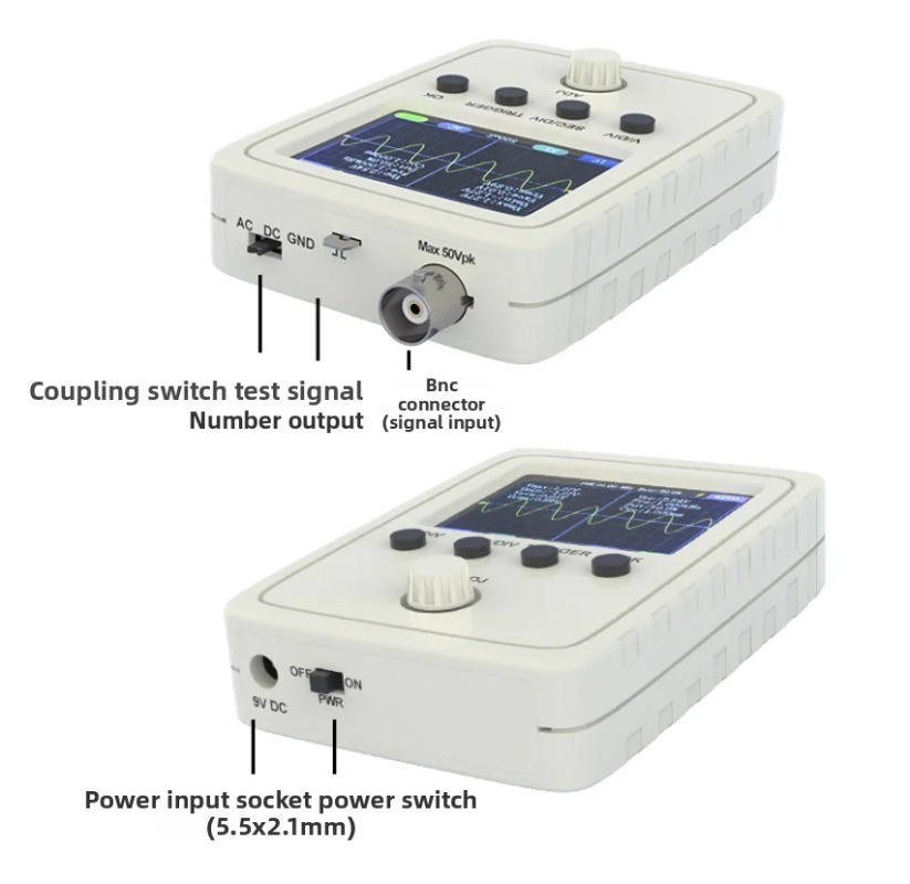 ชุดประกอบออสซิลโลสโคปดิจิตอล D - Diy Electronics Circuits บทวิจารณ์และราคา