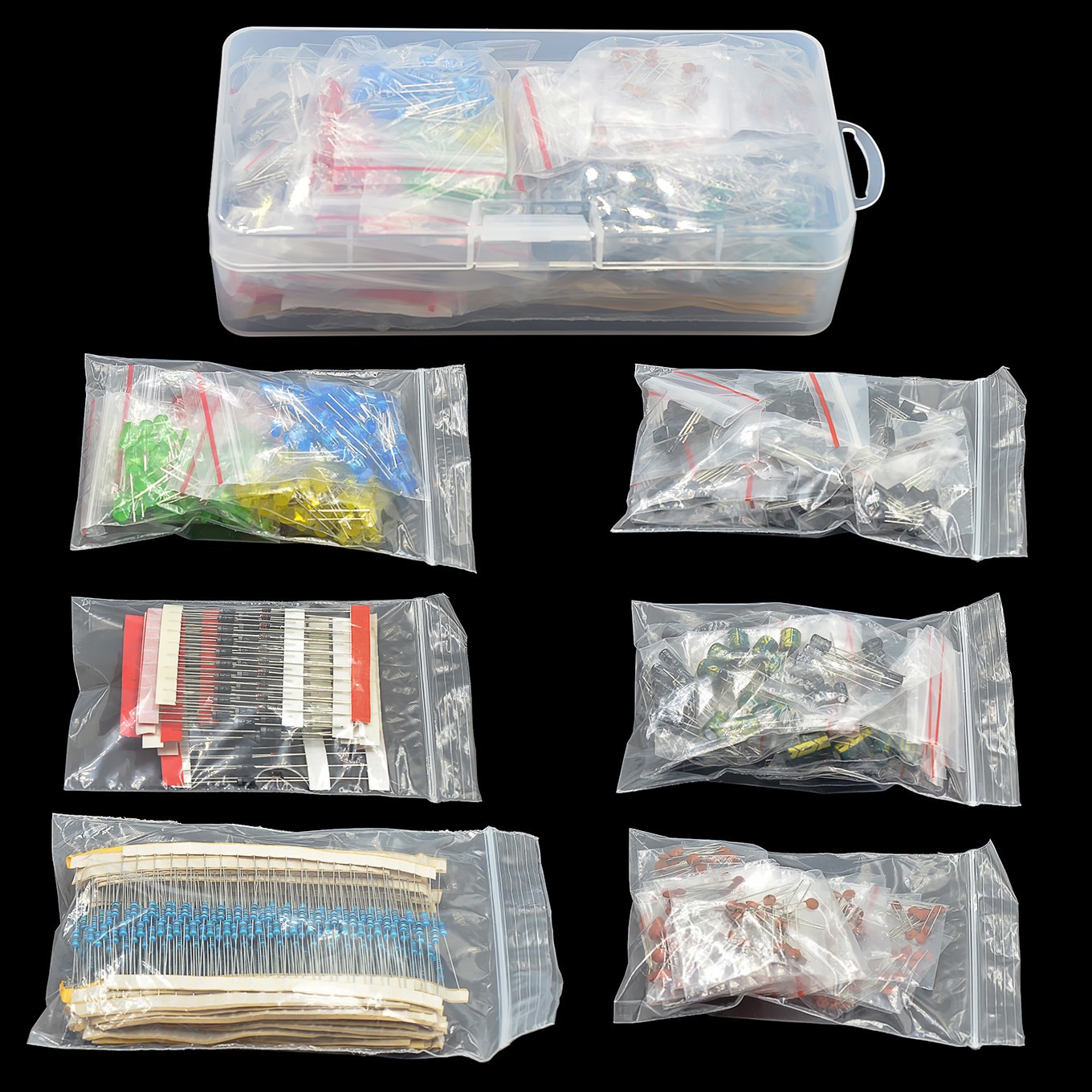 ชิ้นส่วนอิเล็กทรอนิกส์ชุดตัวต้ - Diy Electronics Starter Kit บทวิจารณ์และราคา