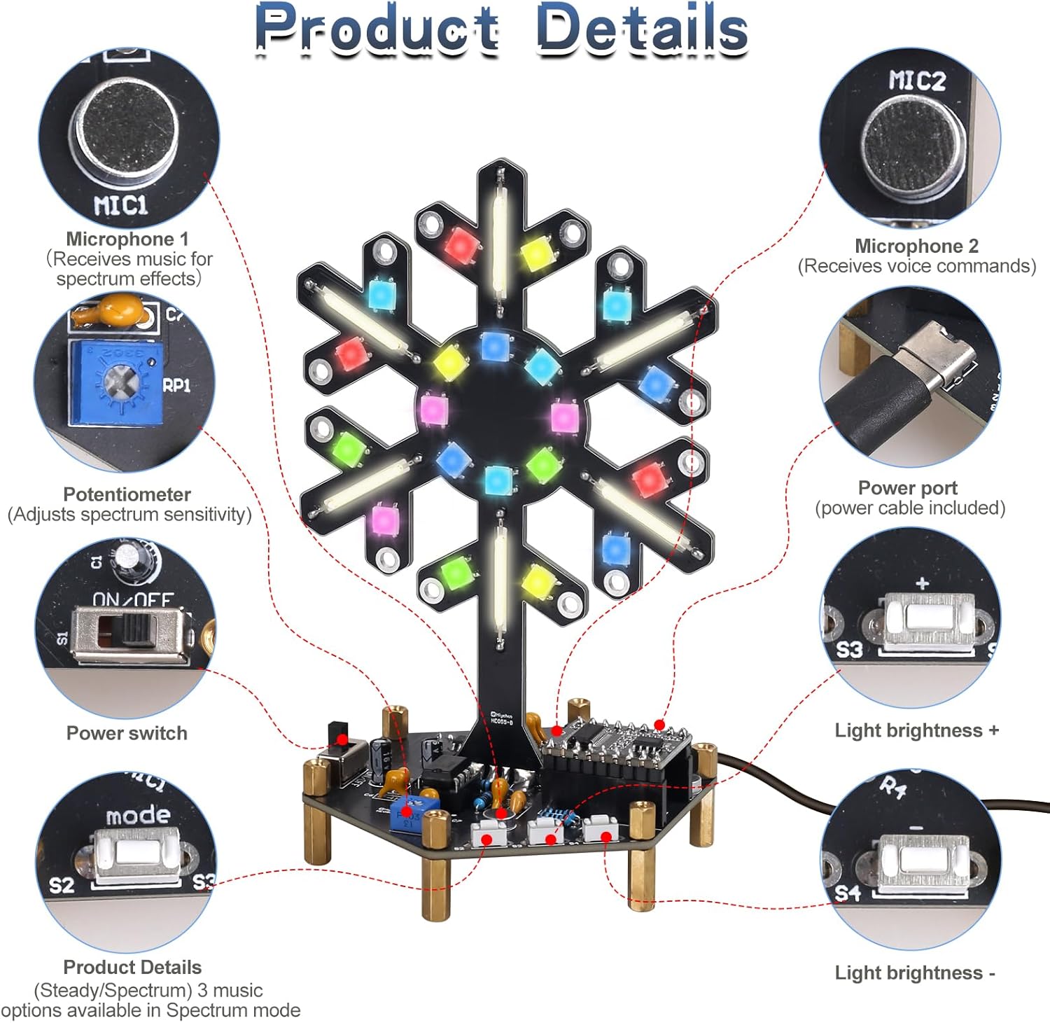 ชุดฝึกบัดกรีไฟ LED ควบคุมด้วยเ - Diy Electronics Learning Kit บทวิจารณ์และราคา