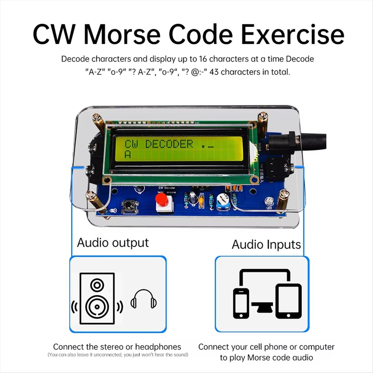 ชุดคิทประกอบวงจรถอดรหัสมอร์ส H - Diy Electronics Circuits บทวิจารณ์และราคา
