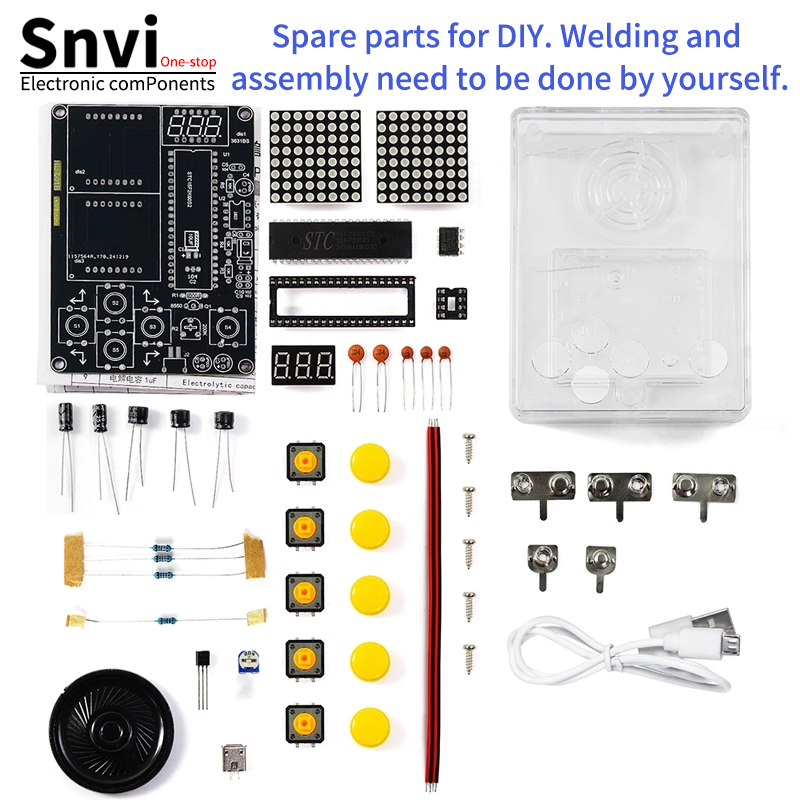 ชุดคิทเกมคอนโซลพิกเซล DIY Snvi - Diy Electronics Learning Kit บทวิจารณ์และราคา