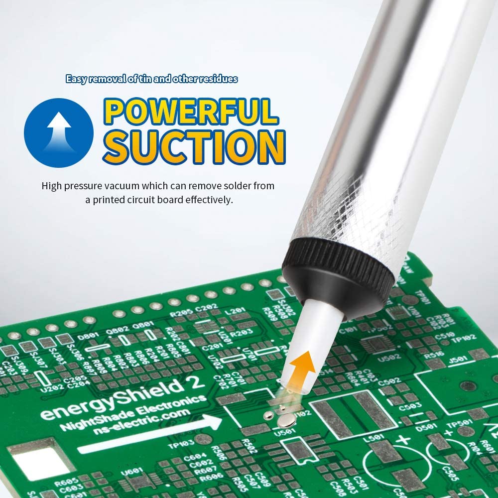 ปั๊มดูดตะกั่วอะลูมิเนียมอัลลอย - Desoldering Pump Solder บทวิจารณ์และราคา